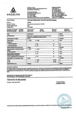 Сертификат Тантум Верде 3 мг таблетки для рассасывания Эвкалипт 20 шт