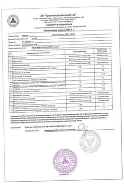 Сертификат Чистотела трава