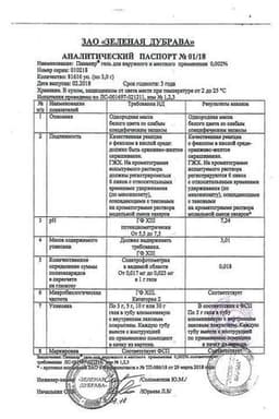 Сертификат Панавир