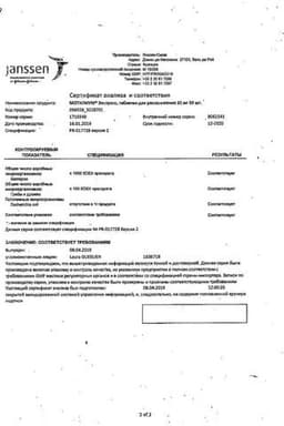 Сертификат Мотилиум Экспресс таблетки для рассасывания 10 мг 30 шт