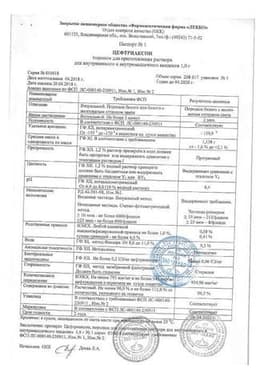 Сертификат Цефтриаксон