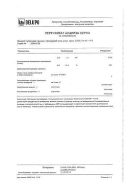 Сертификат Афлодерм 0,05% крем для наружного применения 40 г