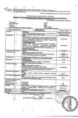 Сертификат Редуксин 15 мг+153,5 мг капсулы 30 шт