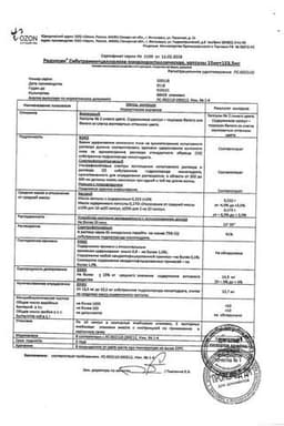 Сертификат Редуксин 15 мг+153,5 мг капсулы 30 шт