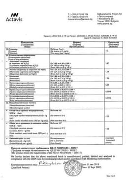 Сертификат Алмагель А суспензия для приема внутрь 170 мл