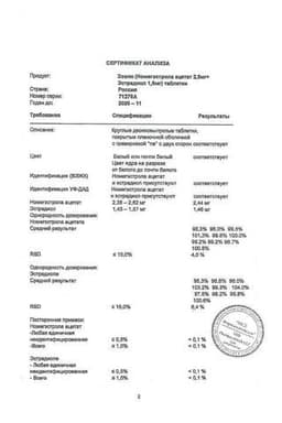 Сертификат Зоэли