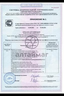 Сертификат Форта Разделитель межпальцевый с кольцом на палец 204с/размер M