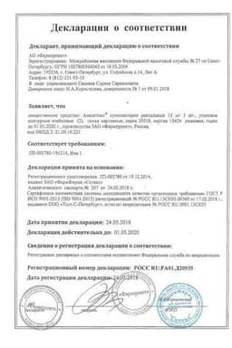 Сертификат Амелотекс 15 мг суппозитории ректальные 6 шт