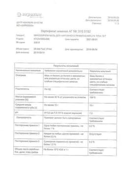 Сертификат Микозорал 2% мазь для наружного применения 15 г