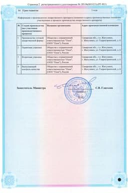 Сертификат Доксициклин Солюшн Таблетс