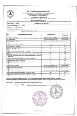Сертификат Аира корневища 75 г