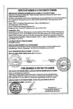 Сертификат Никотиновая кислота таблетки 50 мг 50 шт