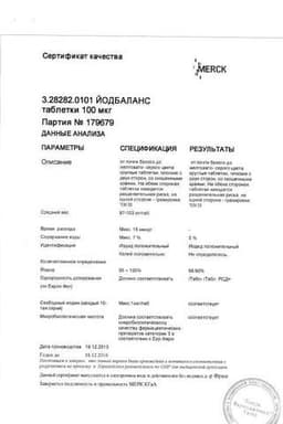 Сертификат Йодбаланс