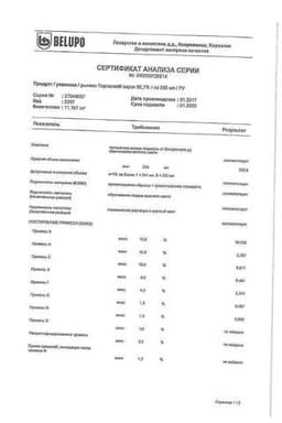 Сертификат Порталак сироп 250 мл