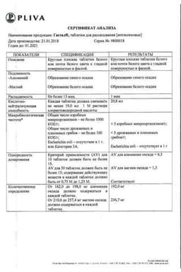 Сертификат Гастал таблетки для рассасывания Мята 24 шт