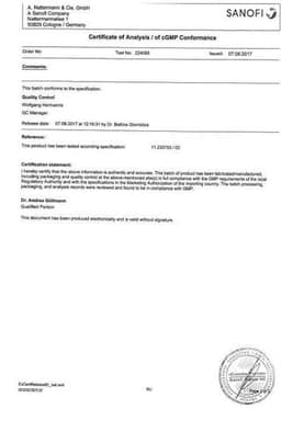 Сертификат Бронхикум ТП эликсир для приема внутрь 130 г