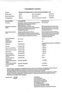 Сертификат Никоретте 4 мг резинка жевательная лекарственная Свежая мята 30 шт