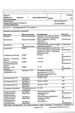 Сертификат Пентаса