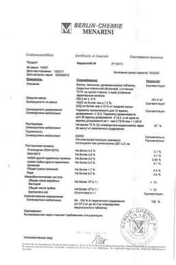 Сертификат Кардосал 40 мг таблетки 28 шт
