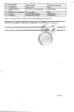 Сертификат Глицерин раствор 40 г