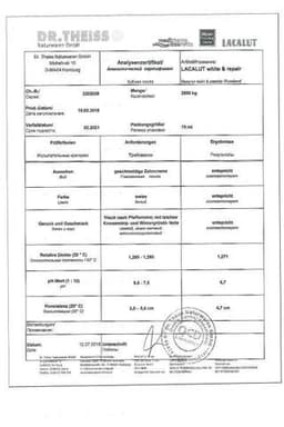 Сертификат Lacalut Уайт Паста зубная отбеливающая 75 мл