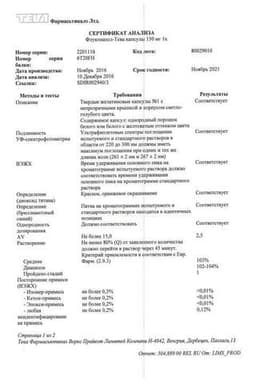 Сертификат Флуконазол-Тева