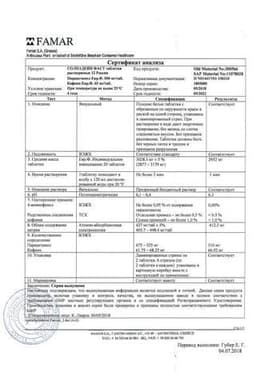 Сертификат Солпадеин Фаст таблетки растворимые 8 шт