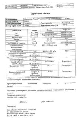 Сертификат Лактагель гель вагинальный 5 мл 7 шт