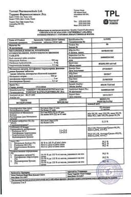 Сертификат Спазмалин