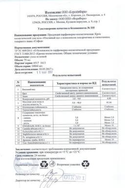 Сертификат Софья Крем для тела Хондроитин Глюкозамин комплекс 75 мл