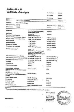 Сертификат Легалон 140 мг капсулы 60 шт
