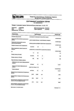Сертификат Белосалик мазь для наружного применения 40 г
