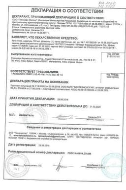 Сертификат Кето Плюс шампунь 150 мл