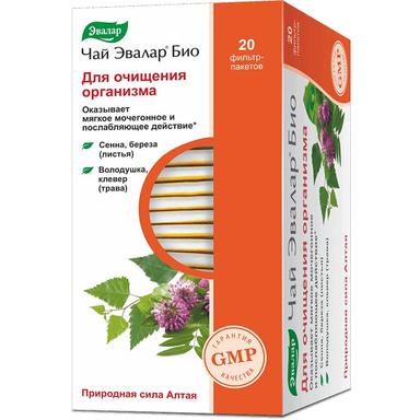 Чай "Эвалар Био" для очищения организма 1,5г ф/п  №20