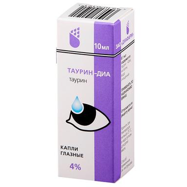 Таурин-ДИА капли глазн 4% фл 10мл №1