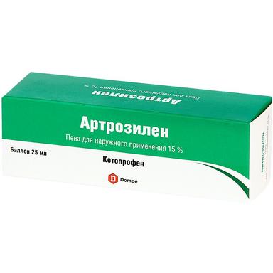 Артрозилен пена д/наруж.прим.15% бал.25г