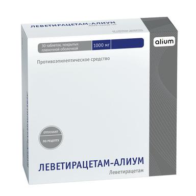 Леветирацетам-Алиум таб.п.п.о.1000мг №30