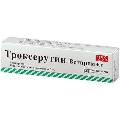 Троксерутин гель д/наружн.прим.2% туба 40г №1
