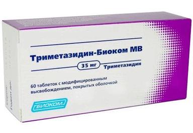 Триметазидин-Биоком МВ таб.с модиф.высвоб.п.о.35мг №60
