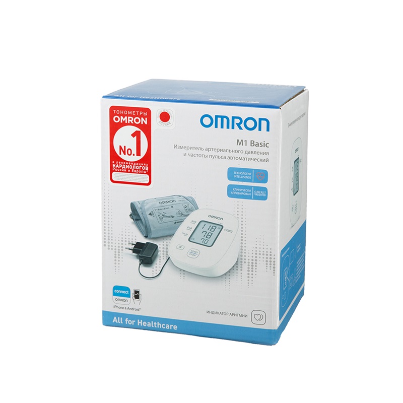 Omron Тонометр автоматический M1 Basic с адаптером и манжетой 22-32 см ...