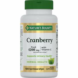 Nature's Bounty Концентрат ягод Клюквы с витамином С 4200 мг капсулы 100 шт