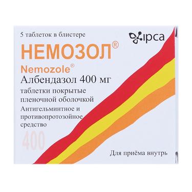 Немозол 400 мг таблетки 5 шт