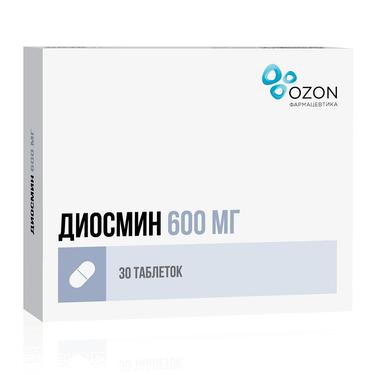 Диосмин 600 мг таблетки 30 шт