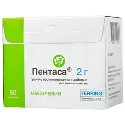 Пентаса 2 г гранулы с пролонгированным высвобождением 60 шт