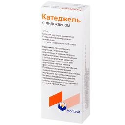 Катеджель с лидокаином гель для наружного применения шприц 12,5 г