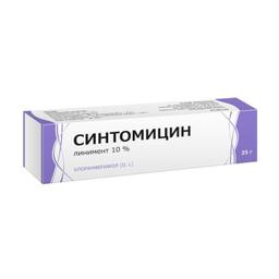 Синтомицин 10% линимент для наружного применения 25 г