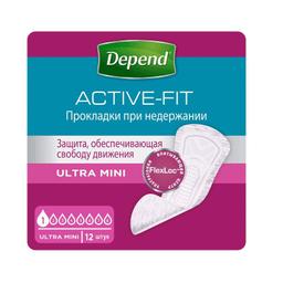 Depend Active-Fit Ultra Mini Прокладки урологические 12 шт
