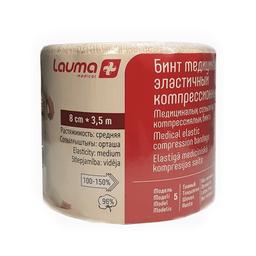 Lauma Бинт эластичный компрессионный средней растяжимости 3,5 м х 8 см