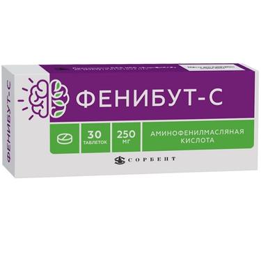 Фенибут-С 250 мг таблетки 30 шт