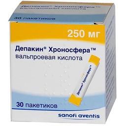 Депакин Хроносфера 250 мг гранулы с пролонгированным высвобождением 30 шт